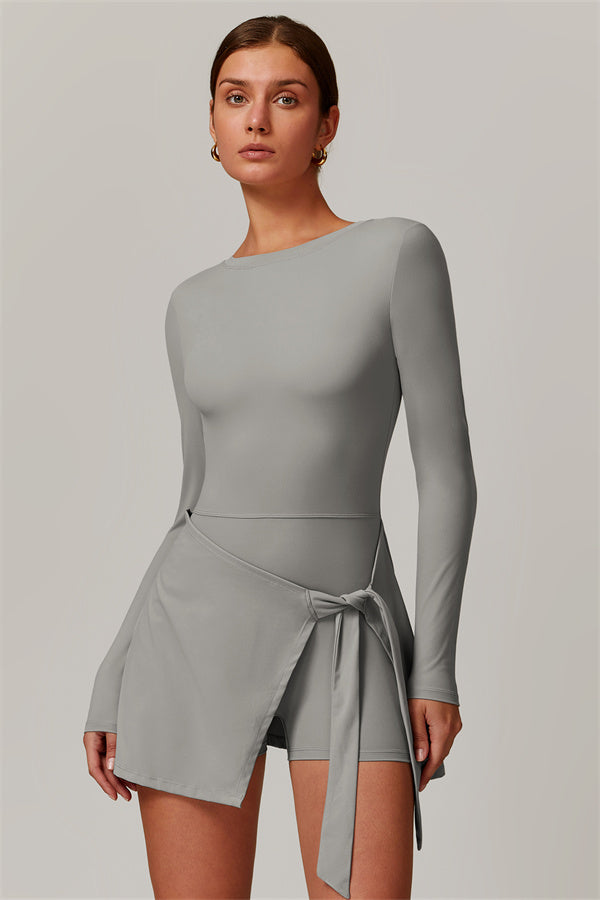 long sleeve tennis dress Womens Long Sleeve Tennis Dress Polo V Neck Workout Golf Active Athletic Dress