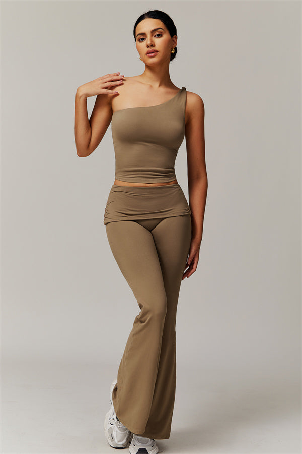 Chanel Top & Flare Leggings