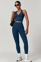 Rowan Halter Top & Leggings Midnight Blue GRIPPI