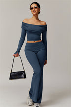 Chanel Longsleeve & Flare Leggings