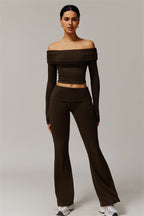 Chanel Longsleeve & Flare Leggings