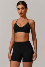 Scarlett Sports Bra & Shorts Black GRIPPI