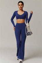 Scarlett Longsleeve & Flare Leggings Lavish Blue GRIPPI