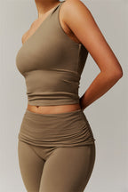 Chanel Top & Flare Leggings