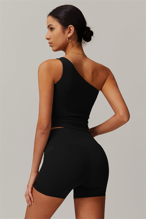 Das Blissful Crop Top Shorts 2-teilige Set