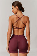 Blair Sports Bra & Shorts Burgundy GRIPPI