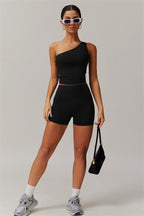 Das Blissful Crop Top Shorts 2-teilige Set