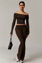 Chanel Longsleeve & Flare Leggings