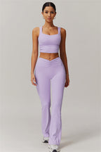 Lina Top & Flare Leggings Soft Purple GRIPPI