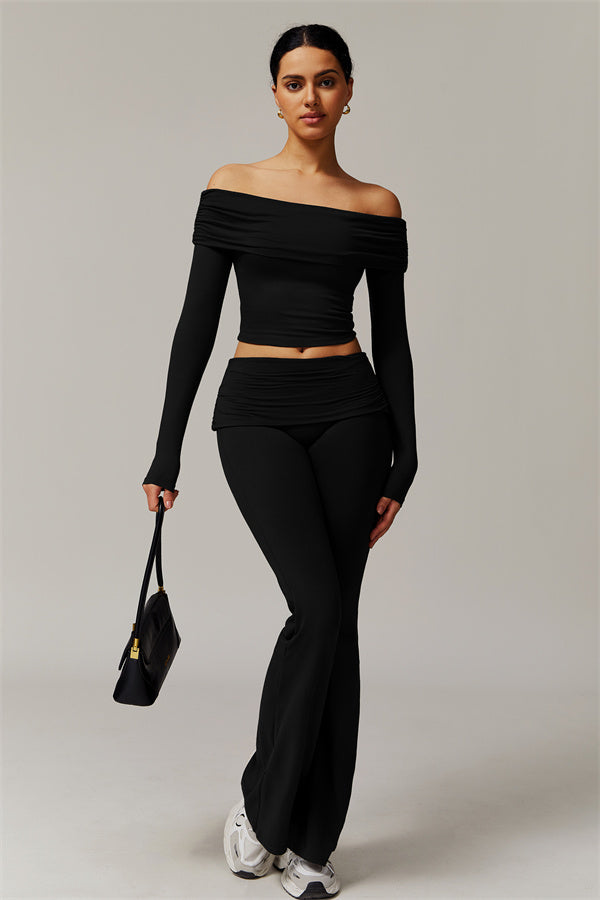 Chanel Longsleeve & Flare Leggings