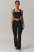 Lina Top & Flare Leggings Black GRIPPI