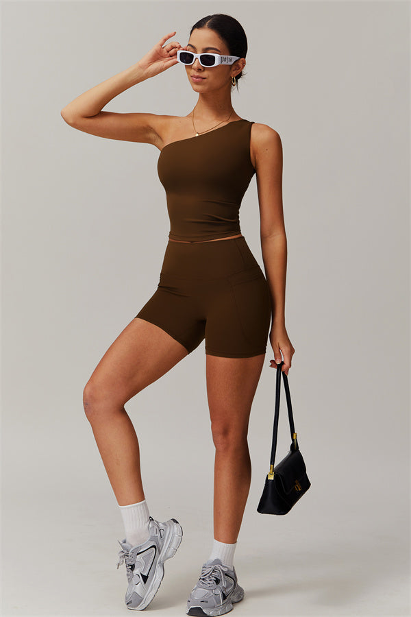 Das Blissful Crop Top Shorts 2-teilige Set