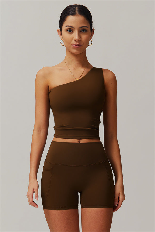 Das Blissful Crop Top Shorts 2-teilige Set