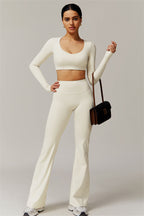 Scarlett Longsleeve & Flare Leggings Ivory GRIPPI
