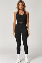 Rowan Halter Top & Leggings Black GRIPPI