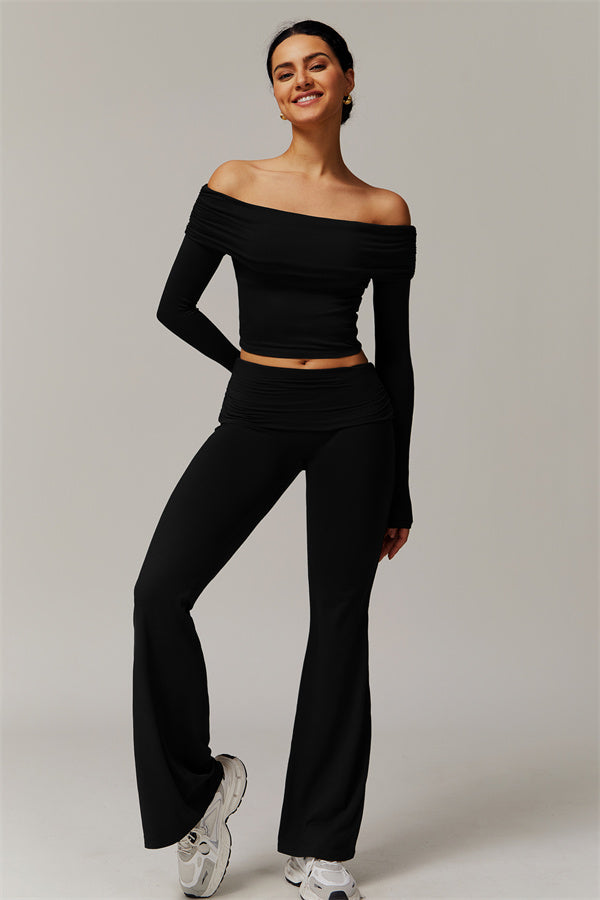 Chanel Longsleeve & Flare Leggings